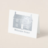 Welcome Zuhause - Hütte mit eigenem Text Folienkarte (Vorderseite)