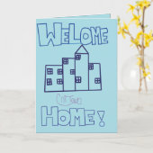 Welcome Zuhause Karte (Gelbe Blume)