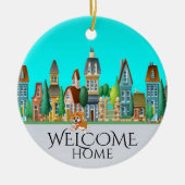 Welcome Zuhause Keramik Ornament (Vorne)