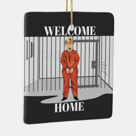 Welcome Zuhause Keramik Ornament (Rechts)