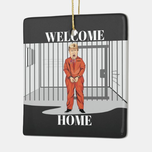 Welcome Zuhause Keramik Ornament (Links)