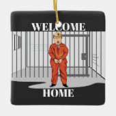 Welcome Zuhause Keramik Ornament (Vorderseite)