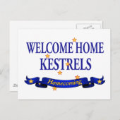 Welcome Zuhause Kestrels Postkarte (Vorne/Hinten)