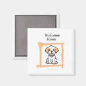 Welcome Zuhause Kühlschrankmagnet (Vorderseite/Rückseite)