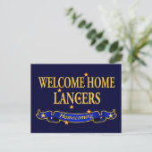 Welcome Zuhause Lancers Postkarte (Stehend Vorderseite)