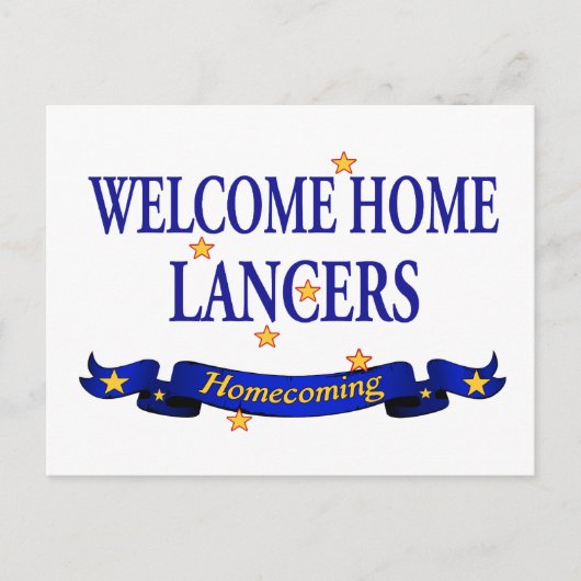 Welcome Zuhause Lancers Postkarte (Vorderseite)