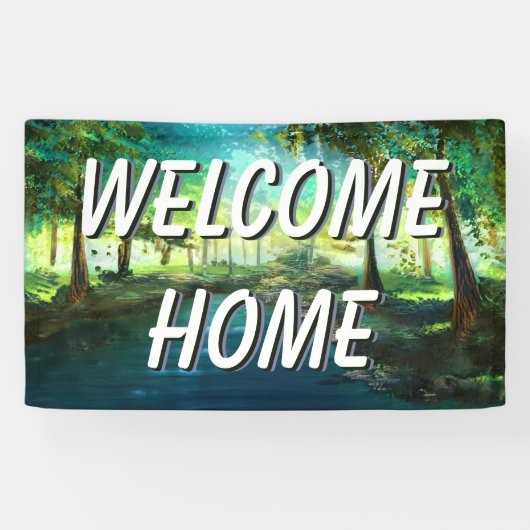 Welcome Zuhause Landswater-Banner Banner (Horizontal)