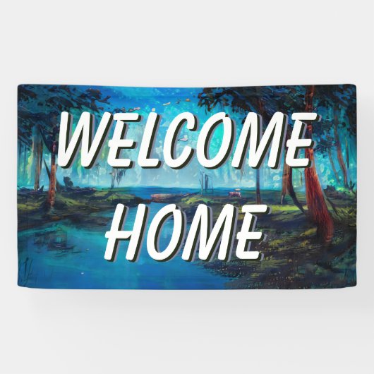 Welcome Zuhause Landswater-Banner Banner (Horizontal)