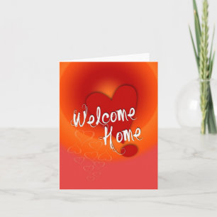 Welcome Zuhause Liebe Card Karte