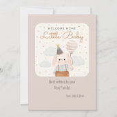 Welcome Zuhause Little Baby Card Save The Date (Vorderseite)