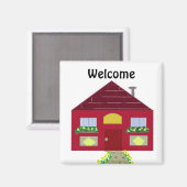 Welcome Zuhause Magnet (Vorderseite/Rückseite)