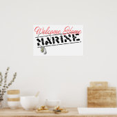 Welcome Zuhause Marine Poster (Küche)