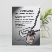 Welcome Zuhause/ Militär Einladung (Stehend Vorderseite)