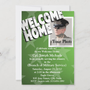 Welcome Zuhause/ Militär Einladung