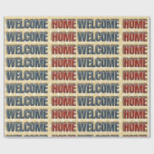 Welcome Zuhause Militär Geschenkpapier (Flach)
