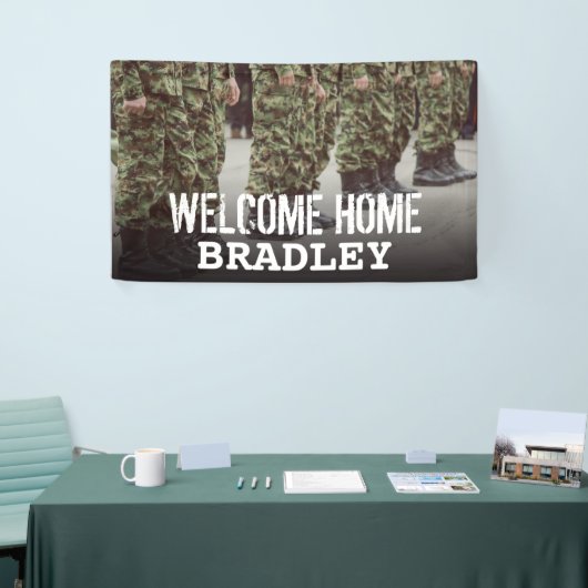 Welcome Zuhause | Militärsoldat Banner (Messeveranstaltung)