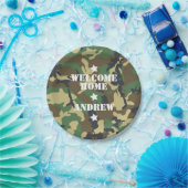 Welcome Zuhause Military Army Stationierung Camouf Pappteller (Party)