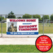 Welcome Zuhause Military Banner