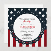 Welcome Zuhause Military Party Einladung (Vorne/Hinten)