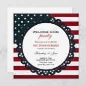 Welcome Zuhause Military Party Einladung (Vorne/Hinten)