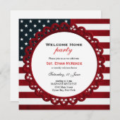 Welcome Zuhause Military Party Einladung (Vorne/Hinten)