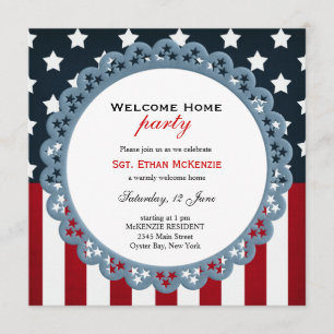 Welcome Zuhause Military Party Einladung