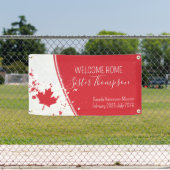 Welcome Zuhause Missionary Banner Red (Insitu)