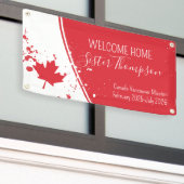 Welcome Zuhause Missionary Banner Red (Äußeres Gebäude)