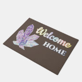 Welcome ZUHAUSE my Diamond Fußmatte (Schrägansicht)
