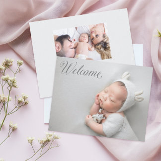 Welcome Zuhause New Baby Ankündigung