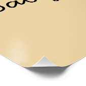 Welcome Zuhause New Baby Boy Name Niedlich Strichm Poster (Ecke)