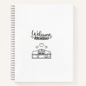 Welcome Zuhause New Zuhause Buyer Notebook Notizblock (Vorderseite)