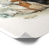 Welcome Zuhause Niedlich Vintag Terrier Hunde Poster (Ecke)