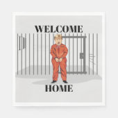 Welcome Zuhause Paper Napkin Serviette (Vorderseite)