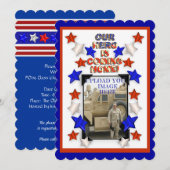 Welcome Zuhause Party Military Patriotic American Einladung (Vorne/Hinten)