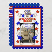 Welcome Zuhause Party Military Patriotic American Einladung (Vorne/Hinten)