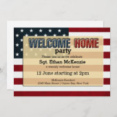 Welcome Zuhause Partys Einladung (Vorne/Hinten)
