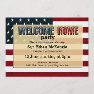 Welcome Zuhause Partys Einladung