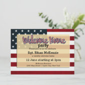 Welcome Zuhause Partys Einladung (Stehend Vorderseite)