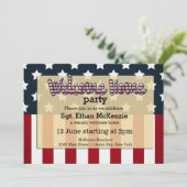 Welcome Zuhause Partys Einladung (Stehend Vorderseite)