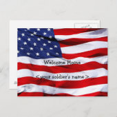 Welcome Zuhause Partys Postcard Einladungspostkarte (Vorne/Hinten)