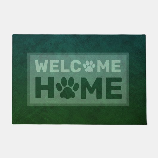 Welcome Zuhause Paws Fußmatte (Vorderseite)