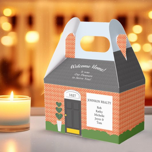 Welcome Zuhause Personalisiert Realtor Geschenkbox Geschenkschachtel