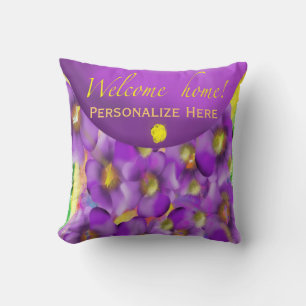 Welcome Zuhause Personalisiert Throw Kissen
