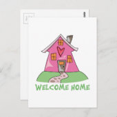 Welcome Zuhause Postkarte (Vorne/Hinten)