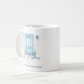 "Welcome Zuhause" Real Anwesen Client Geschenk Kaffeetasse (Vorderseite Links)