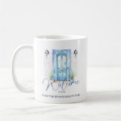 "Welcome Zuhause" Real Anwesen Client Geschenk Kaffeetasse (Links)