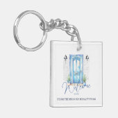"Welcome Zuhause" Real Anwesen Client Geschenk Schlüsselanhänger (Vorderseite links)
