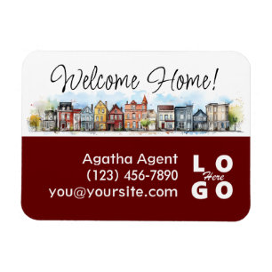 Welcome Zuhause Real Anwesen Closing-Geschenk Magnet