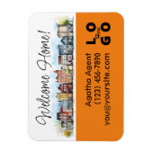 Welcome Zuhause Real Anwesen Closing-Geschenk Magnet (Vertikal)